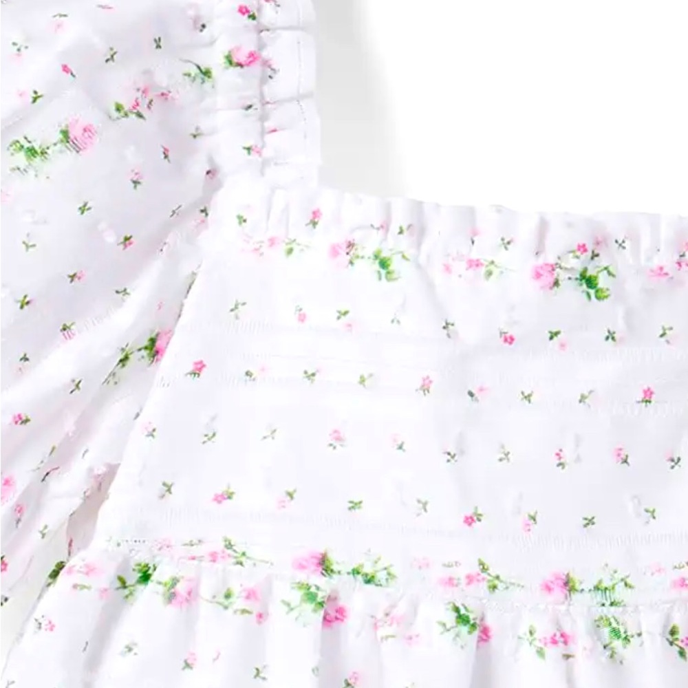 Janie and jack top. Color: white floral.  Size 3 . NWT beautiful